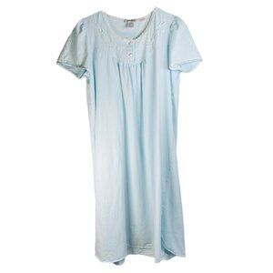 Orvis Large Cotton Nightgown Sleepwear Floral Ruffle Cottagecore